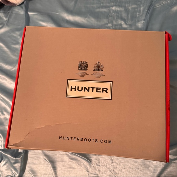 Hunter Women’s Short Dark Blue Flower Pattern Hunter Rain Boots size 9 - Picture 7 of 8